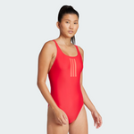 Adidas Women's 3-Stripes V Back One Piece Swimsuit Swimming Costume JG5817 BNWT