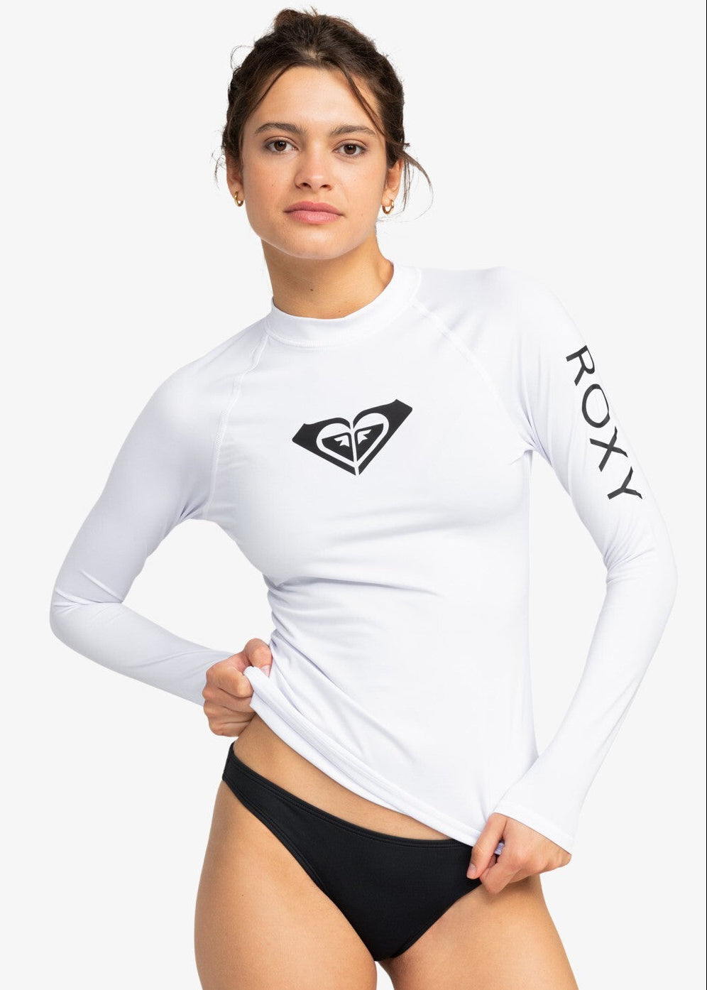 Roxy Women's Whole Hearted Long Sleeved Rash Vest Top Surf Shirt Swimsuit BNWT