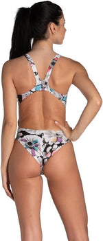 Arena Women's Zinnia Party Swim Tech Back Swimsuit Swimming Costume BNWT