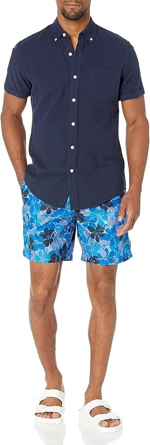 Amazon Essentials Men's 7” Quick Dry Swim Shorts Trunks Swimsuit Swimming BNWT