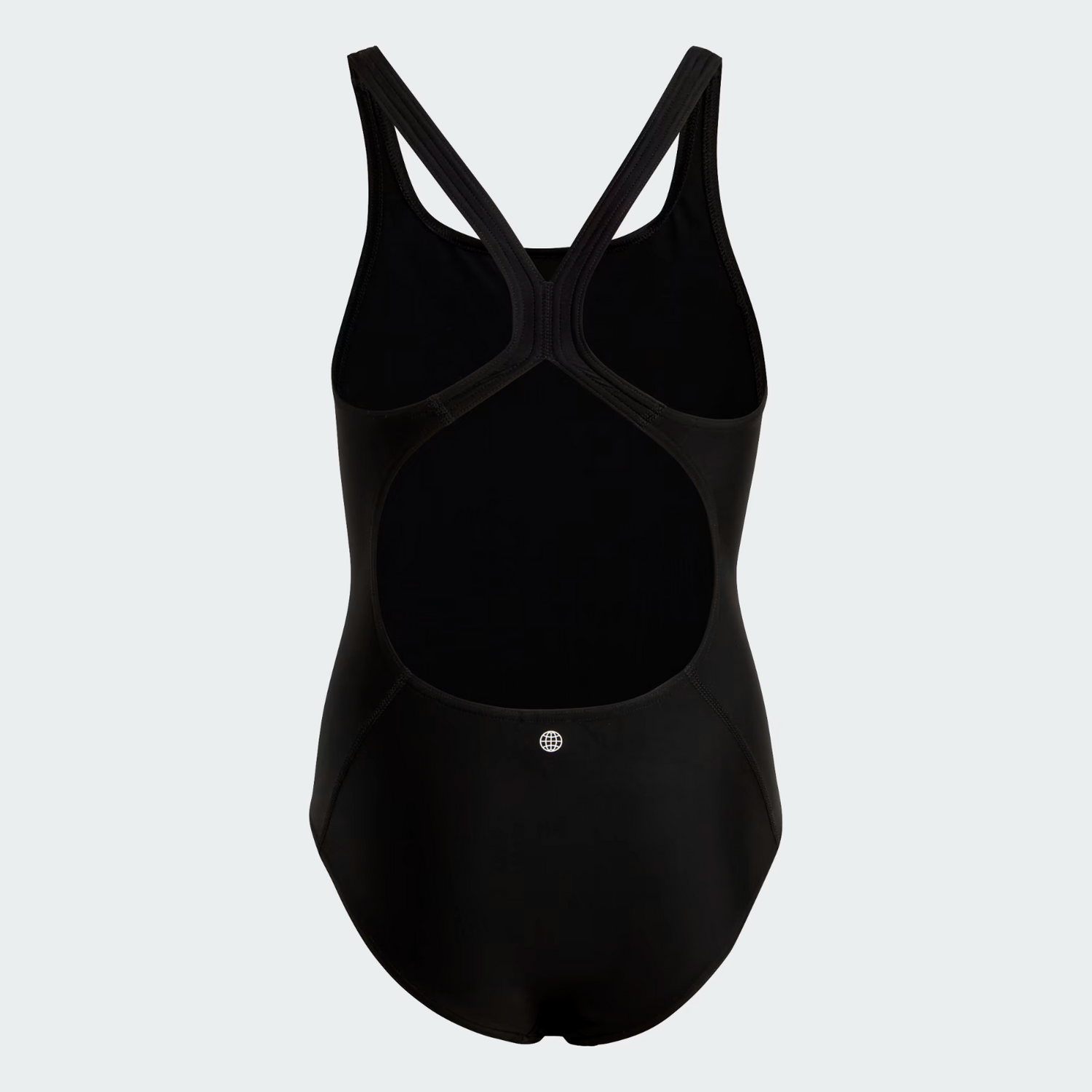 Adidas Girls Solid 3 Three Bars Stripe Small Logo Swimsuit Swimming Costume BNWT