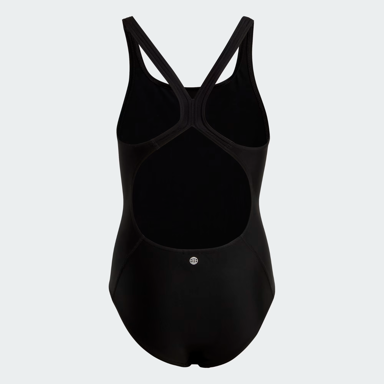 Adidas Girls Solid 3 Three Bars Stripe Small Logo Swimsuit Swimming Costume BNWT