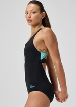 Speedo Women's Flex Band Swimsuit with Swim Bra Swimming Costume BNWT