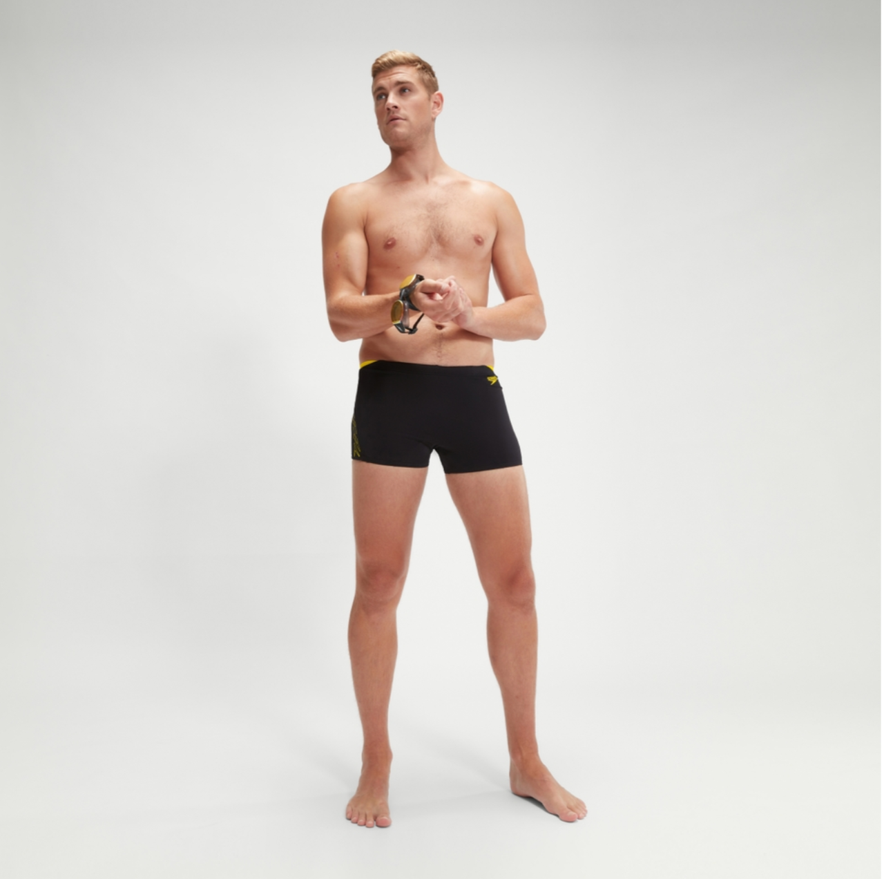 Speedo Men's Hyperboom Splice Aquashort Swimsuit Swimming Costume Trunks BNWT
