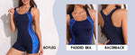 CharmLeaks Women's Boyleg Legsuit Racerback Swimsuit Swimming Costume BNWT