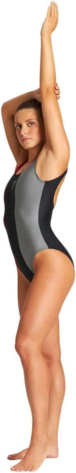 Arena Women's Just O Back Swimsuit Swimming Costume Black Girls BNWT