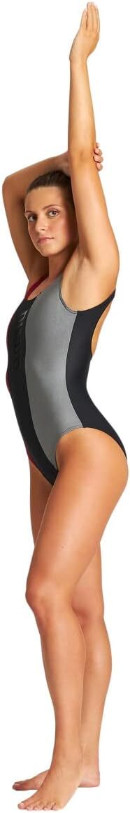 Arena Women's Just O Back Swimsuit Swimming Costume Black Girls BNWT