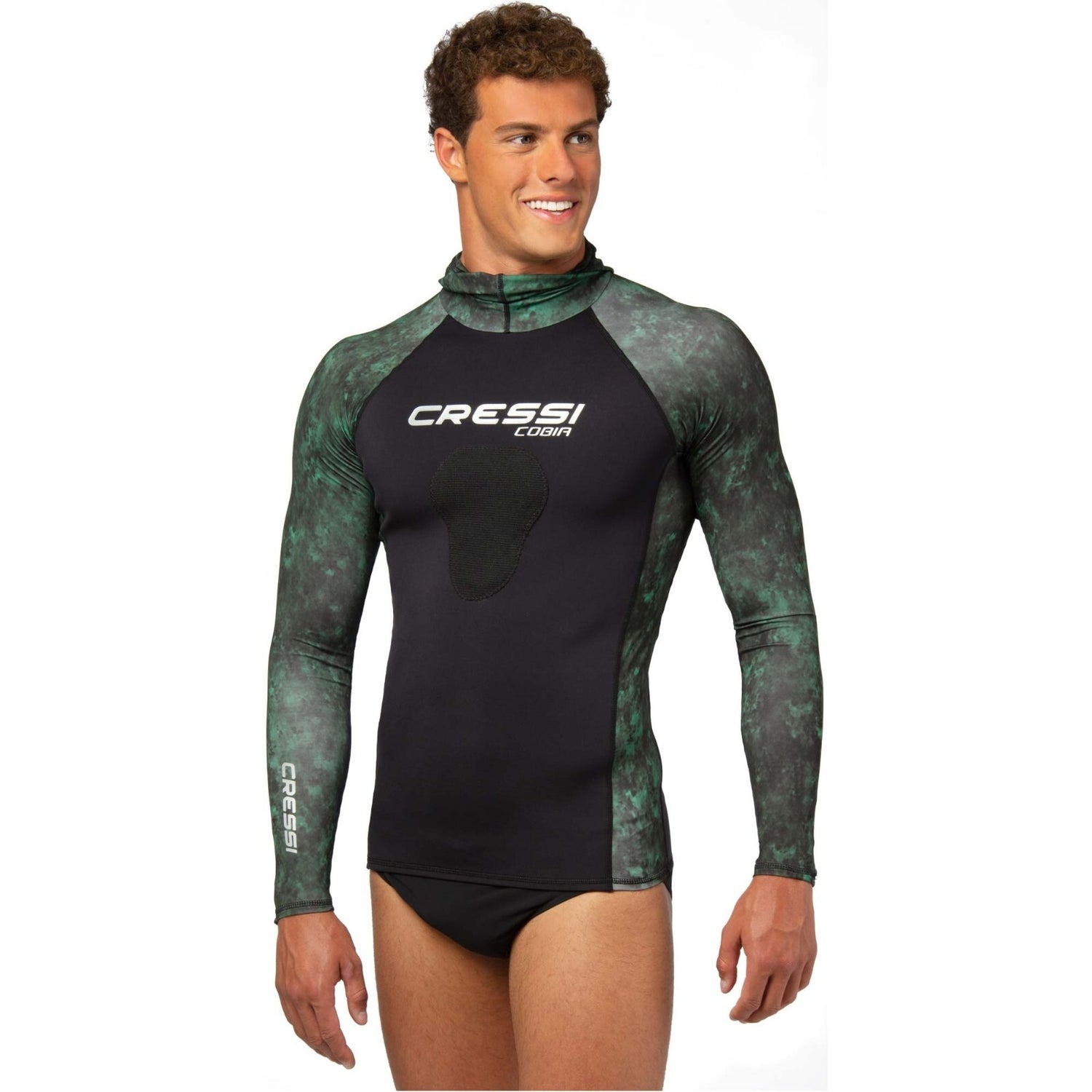 Cressi Cobia Hunter Men's Long Sleeve Rash Guard Vest Top Swimsuit Wetsuit BNWT