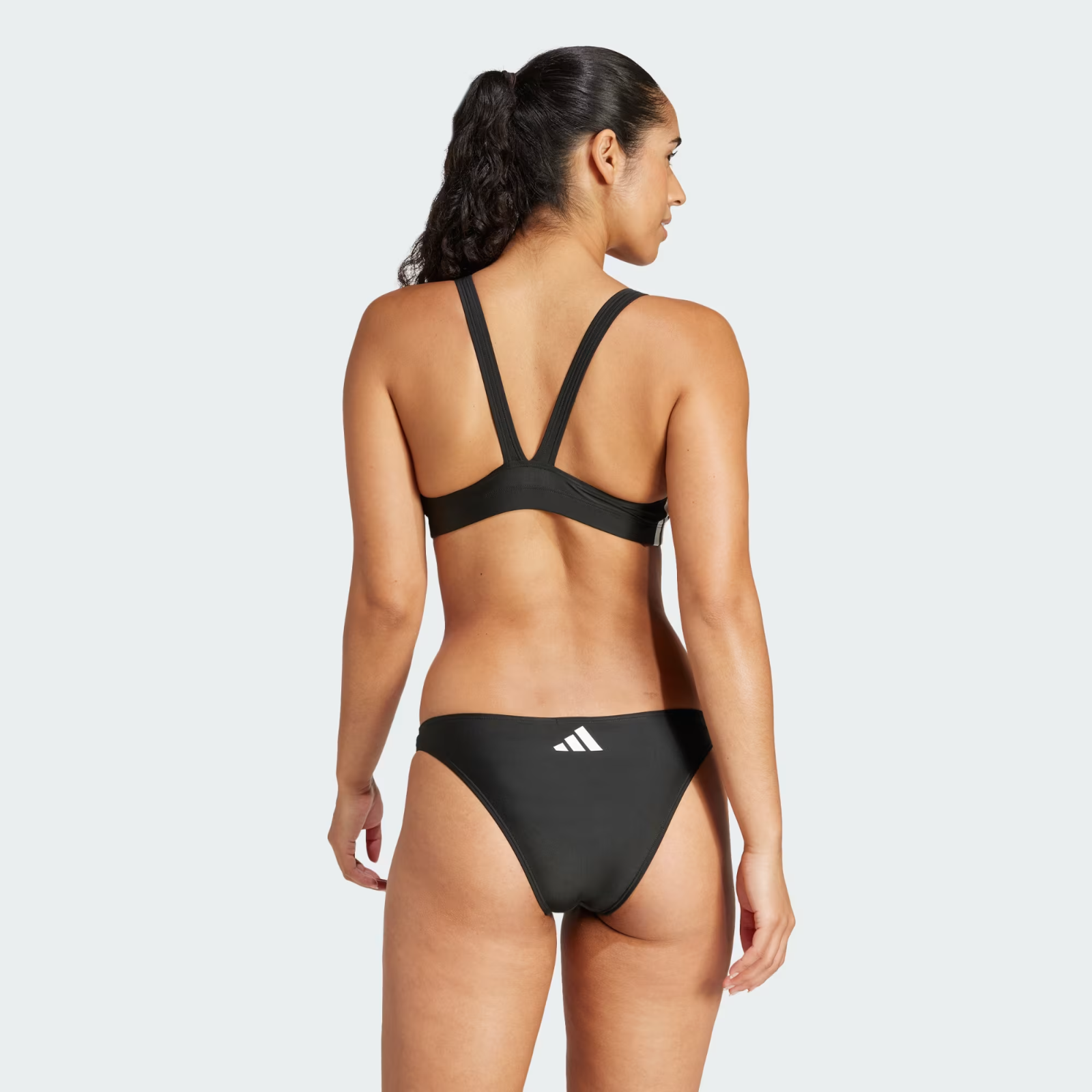 Adidas Women's 3 Stripes V-Back Bikini Swimsuit Swimming Costume JP0147 BNWT