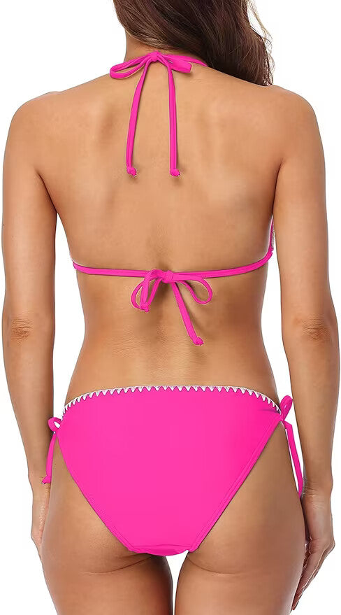 Charmo Women's Padded String Halter Bikini Swimsuit Swimming Costume BNWT