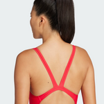 Adidas Women's 3-Stripes V Back One Piece Swimsuit Swimming Costume JG5817 BNWT