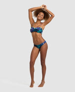 Arena Women's Bandeau Two Piece Bikini Allover Swimsuit Swimming Costume BNWT