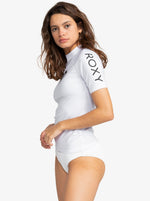 Roxy Women's Whole Hearted Short Sleeved Rash Vest Top Surf Shirt Swimsuit BNWT