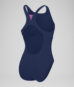Speedo Women's Solid High Neck Swimsuit Swimming Costume Swimwear BNWT