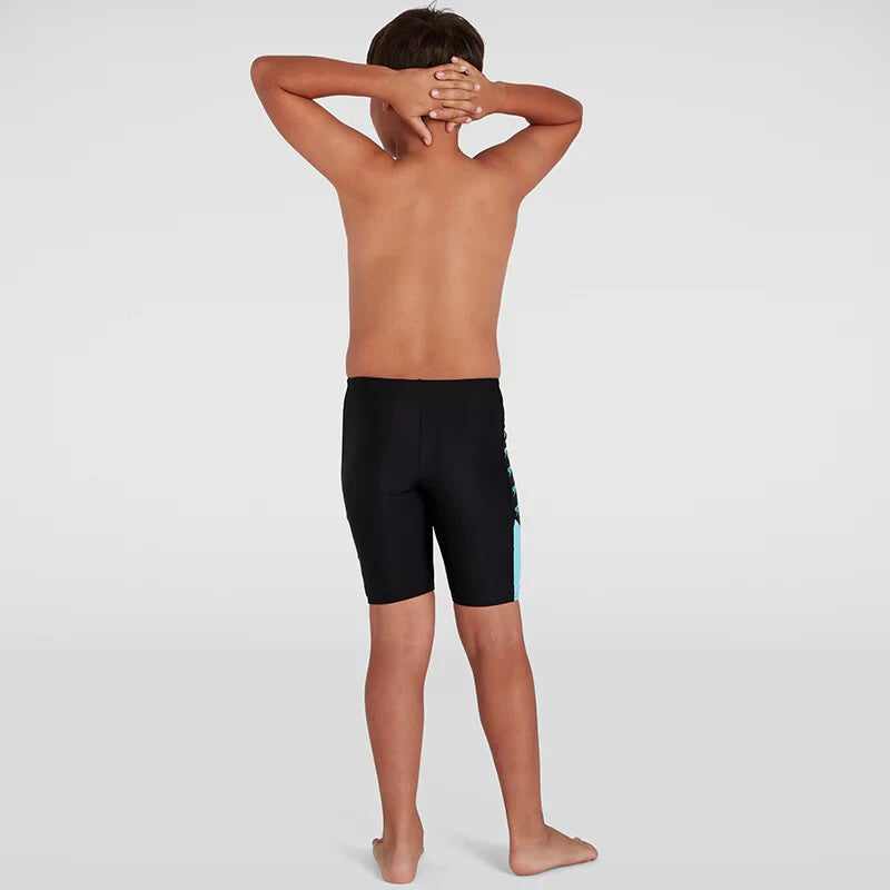 Speedo Boy's Boom Logo Splice Jammer Swimsuit Swimming Costume Shorts BNWT