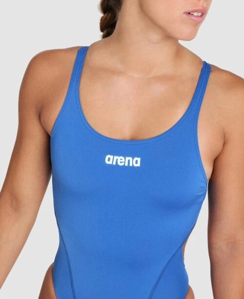 Arena Women's Solid Swim Tech Team Swimsuit Swimming Costume Girl's BNWT