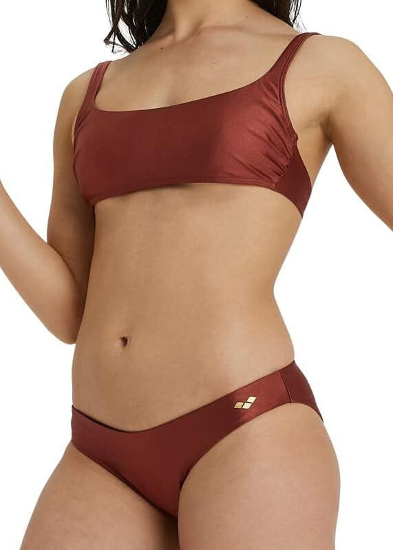 Arena Women's Bralette Solid Burnt Bikini Swimsuit Swimming Costume BNWT