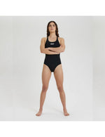 Arena Women's Solid Swim Pro Swimsuit Swimming Costume Black Ladies BNWT