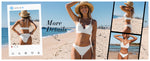Cupshe Women's Ribbed Low Rise Hipster Bikini Swimsuit Swimming Costume BNWT