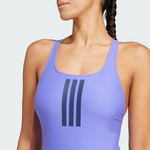 Adidas Women's 3-Stripes V Back One Piece Swimsuit Swimming Costume JG5816 BNWT