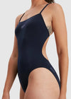 Speedo Women's Eco Endurance+ Thinstrap Swimsuit Swimming Costume Navy BNWT