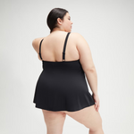 Speedo Women's Plus Size Swim Dress Top Swimsuit Swimming Costume Black BNWT