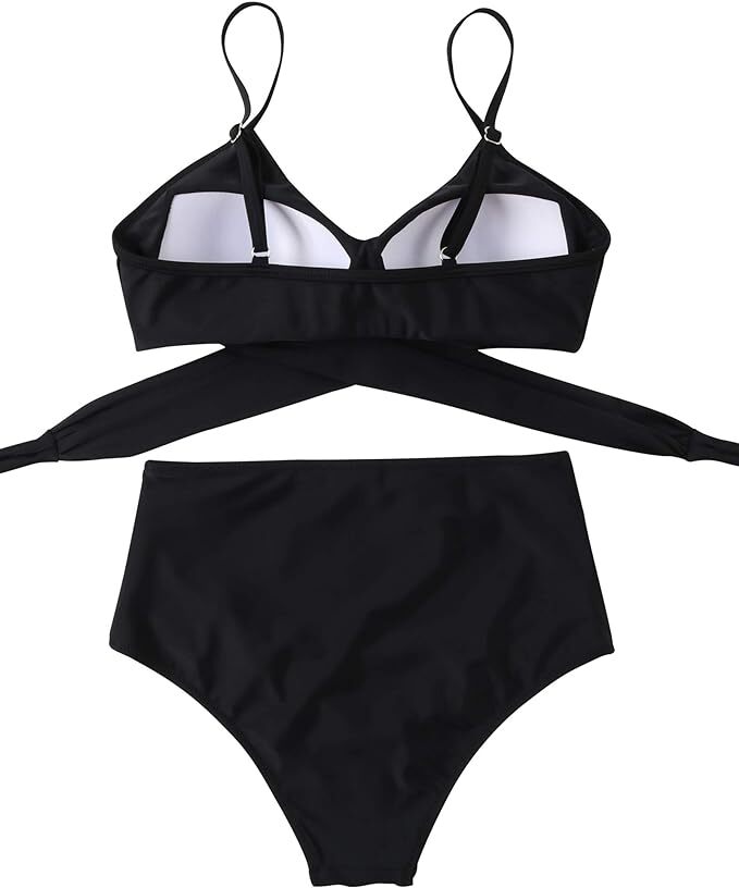 RXRXCOCO Women's Tummy Control Wrap Bikini Set Swimsuit Swimming Costume BNWT
