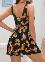 Shekini Women's V-Neck Swim Dress Swimsuit Swimming Costume Boyshort BNWT