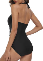 Joweechy Women's Halter Tummy Control Swimsuit Swimming Costume Swimwear BNWT