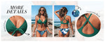 Cupshe Women's Knotted Floral Low Rise Bikini Swimsuit Swimming Costume BNWT
