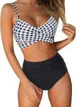 RXRXCOCO Women's Tummy Control Wrap Bikini Set Swimsuit Swimming Costume BNWT