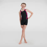Speedo Hyperboom Splice Legsuit Girl's Swimsuit Swimming Costume Child Kids BNWT