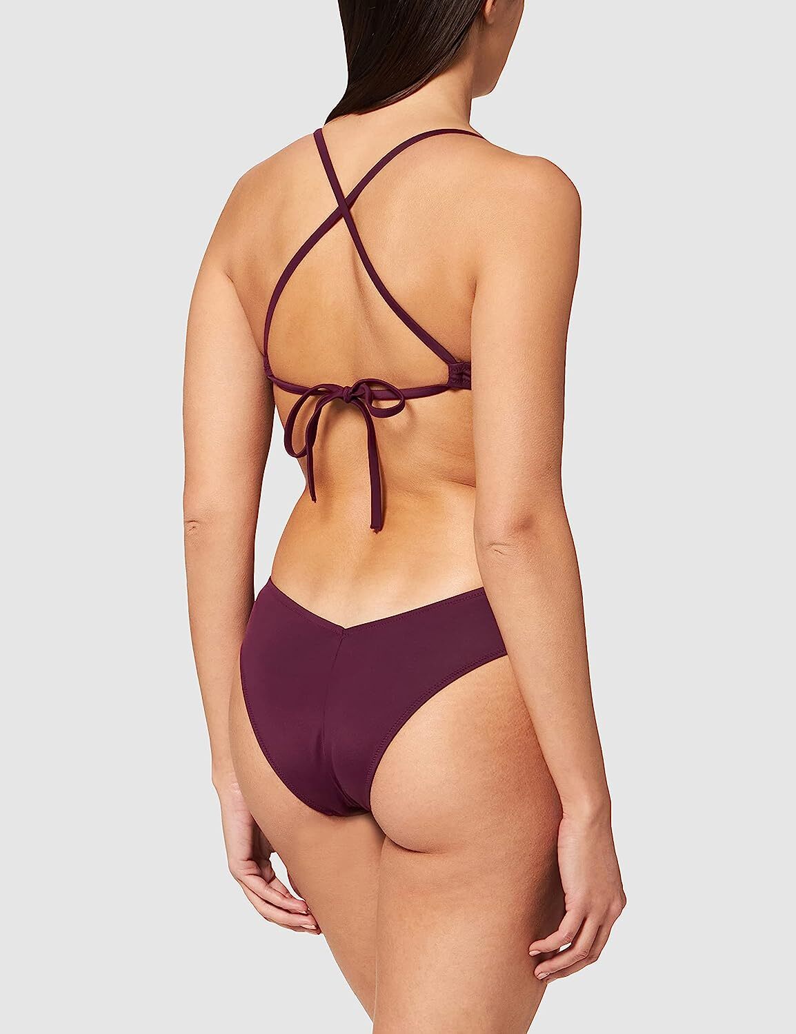 Iris & Lilly Women's Cut-Out Swimsuit Swimming Costume Chokeberry BNWT