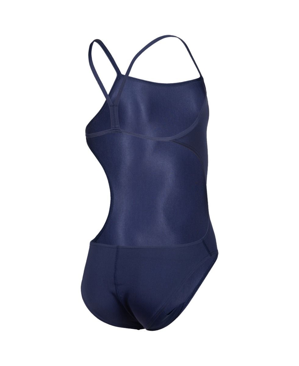 Arena Girl's Team Swimsuit Challenge Solid Swimming Costume Navy BNWT