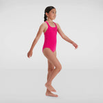 Speedo ECO Endurance+ Medalist Girls Swimsuit Swimming Costume 2025 Pink BNWT