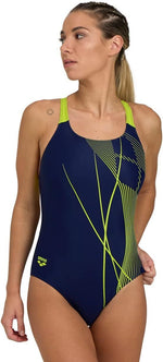 Arena Women's Branch Swim Pro Back LB Print Swimsuit Swimming Costume BNWT