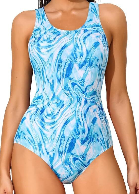 Attraco Women's Padded Racerback Swimsuit Swimming Costume Swimwear BNWT
