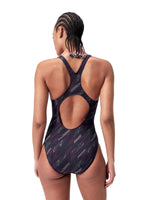 Speedo Women's Hyperboom Allover Medalist Swimsuit Swimming Costume BNWT