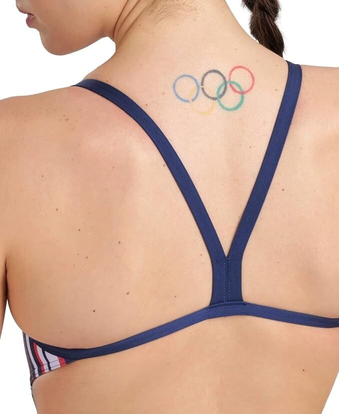Arena Women's Marbled Challenge Back Swimsuit Swimming Costume BNWT