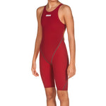 Arena Girls Powerskin St 2.0 Open Back Racing Swimsuit Swimming Race Red BNWT