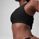 Speedo Women's Solid High Neck Crop Top Swimsuit Swimming Costume Swimwear BNWT
