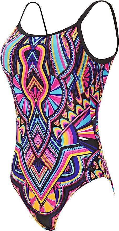 Zoggs Women's Dreamcatcher Deep Scoopback Swimsuit Swimming Costume BNWT