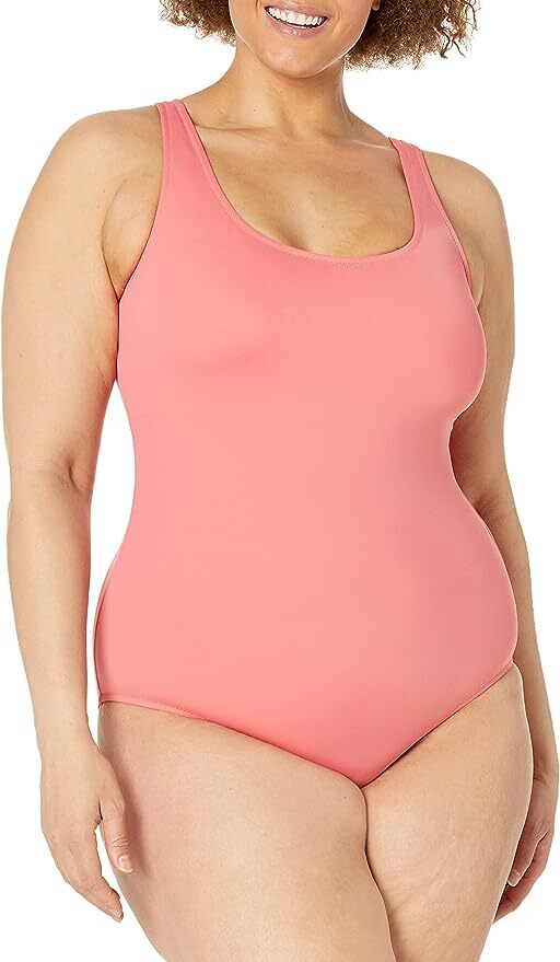 Amazon Essentials Women's One Piece Coverage Swimsuit Swimming Costume BNWT