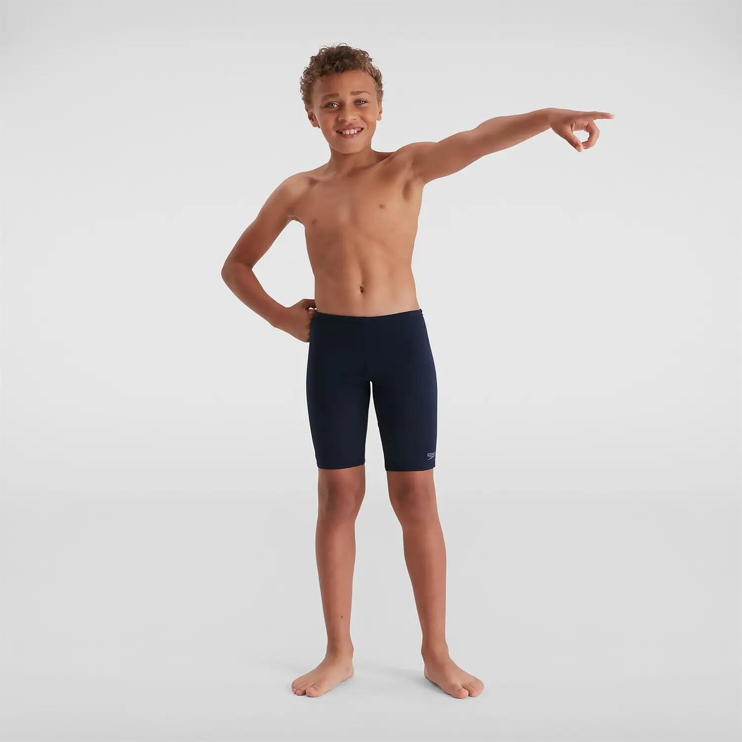 Speedo Boy's Eco Endurance+ Jammer Swimsuit Swimming Costume Shorts Navy BNWT