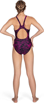 Speedo Women's Boom Allover Muscleback Swimsuit Swimming Costume BNWT