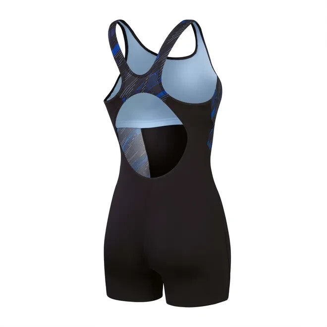 Speedo Women's Hyperboom Splice Legsuit Swimming Costume Swimsuit BNWT