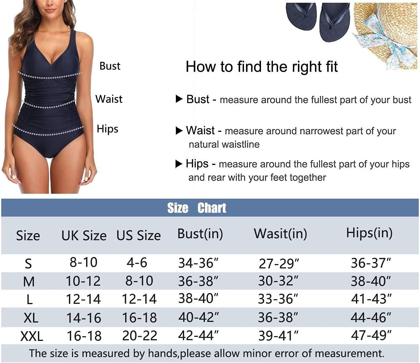 Derssity Women's Ruched Tummy Control Bandeau Twist Swimsuit Swimming Costume
