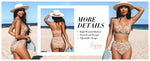 Cupshe Women's High Waist Twist Front V Bikini Swimsuit Swimming Costume BNWT