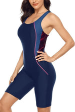 Attraco Women's Boyleg Legsuit Racerback Swimsuit Swimming Costume Kneeskin BNWT