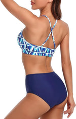 CharmLeaks Women's Padded High Neck Bikini Swimsuit Swimming Costume BNWT